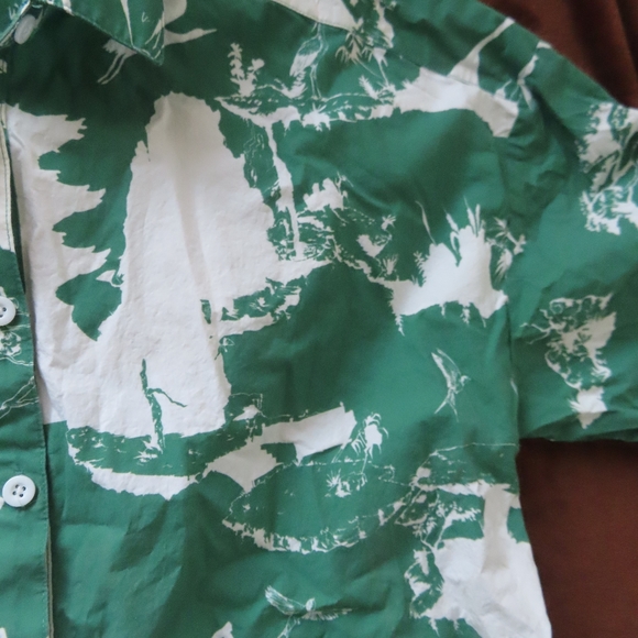 rare katie kime button up dress print sz L - Picture 4 of 12